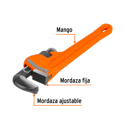 Llave stilson 10" industrial TRUPER - Imagen 2