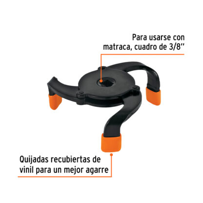 Llave universal para filtro de aceite TRUPER - Imagen 2