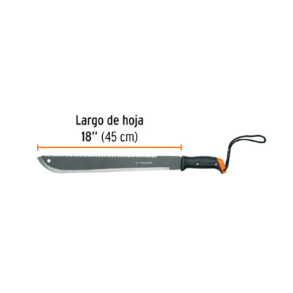 Machete doble filo 18" cacha atornillada TRUPER - Imagen 2