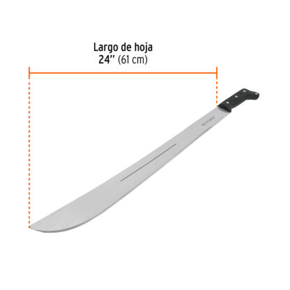 Machete sable 24" cacha remachada negra TRUPER - Imagen 2