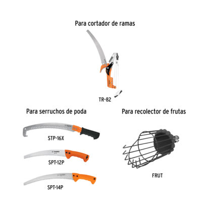Mango telescópico de aluminio de 1.3 a 2.4 m TRUPER - Imagen 2