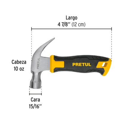 Martillo 10 oz, mango Comfort Grip PRETUL - Imagen 2