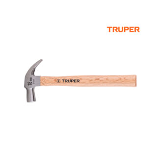 Martillo cabeza cónica 18 mm uña curva, mango madera TRUPER