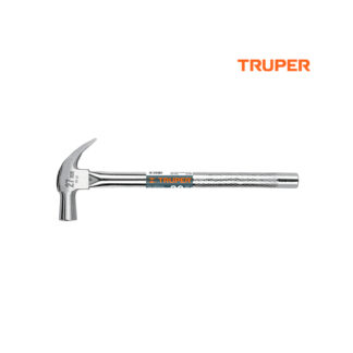 Martillo cabeza cónica 27 mm uña curva, mango tubular TRUPER
