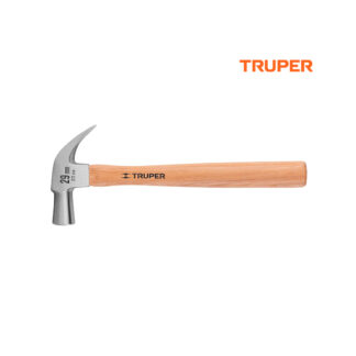 Martillo cabeza cónica 29 mm uña curva, mango madera TRUPER