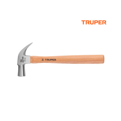 Martillo cabeza cónica 29 mm uña curva, mango madera TRUPER