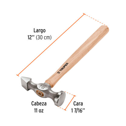Martillo planchador 11 oz cincel TRUPER - Imagen 2