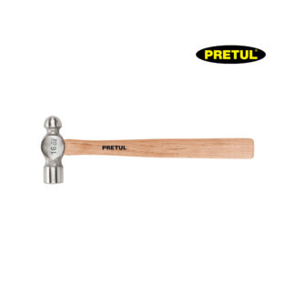 Martillo pulido de bola 16 oz mango madera PRETUL