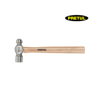 Martillo pulido de bola 24 oz mango madera PRETUL