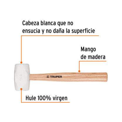 Mazo de goma 16 oz TRUPER - Imagen 2
