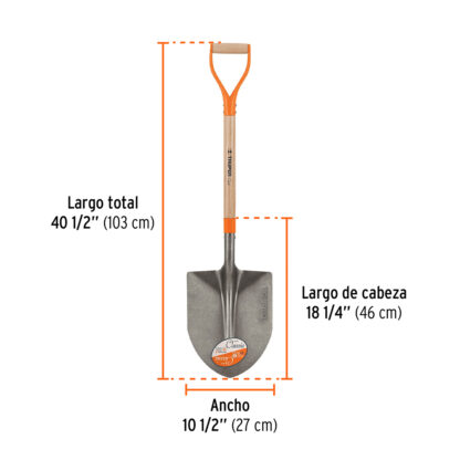 Pala cuchara Classic, puño "Y" TRUPER - Imagen 2