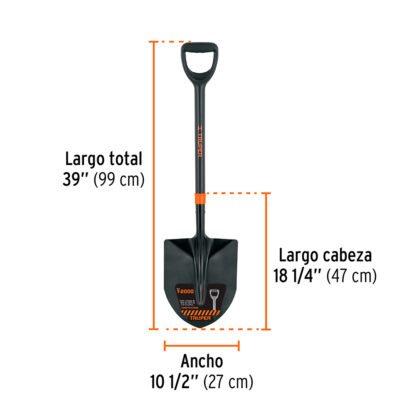Pala cuchara, fibra de vidrio TRUPER - Imagen 2