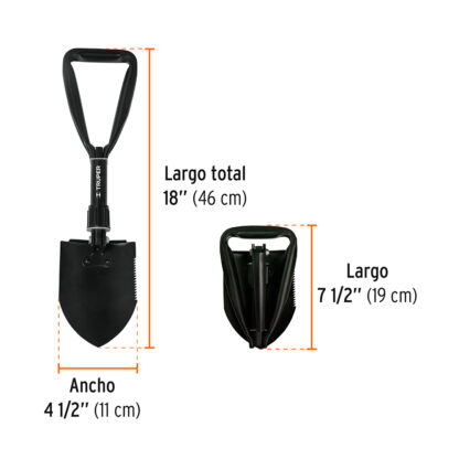 Pala plegable de 18" TRUPER - Imagen 2