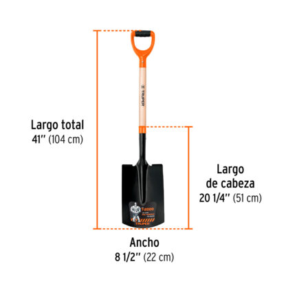 Pala recta T-2000 TRUPER - Imagen 2