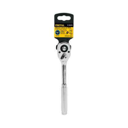 Ratchet cabeza de pera 3/8" liberación rápida PRETUL - Imagen 3
