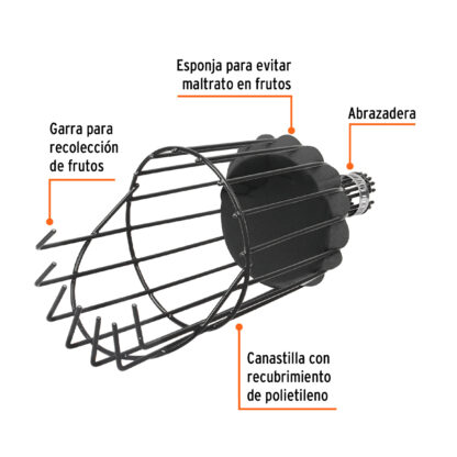 Recolector de fruta, sin mango TRUPER - Imagen 2