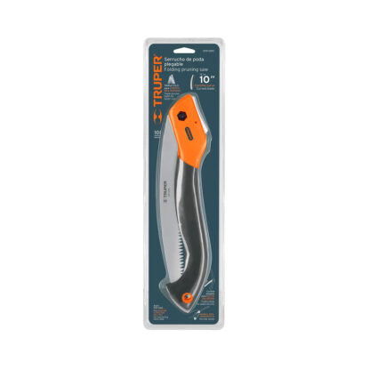 Serrucho de poda hoja curva plegable 10" mango plástico TRUPER - Imagen 3