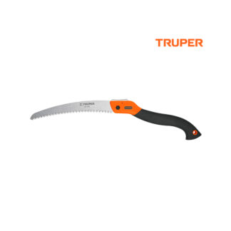 Serrucho de poda hoja curva plegable 10" mango plástico TRUPER