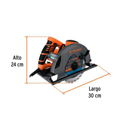 Sierra circular 7 1/4" profesional 1500 W TRUPER - Imagen 3