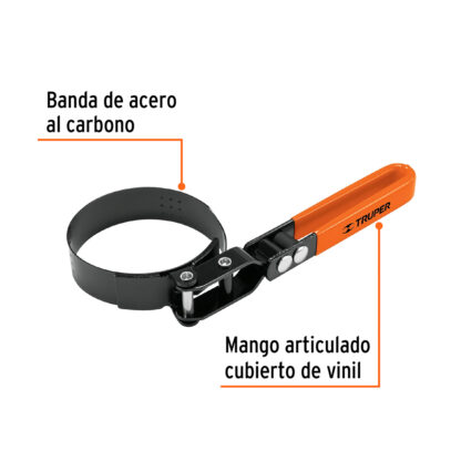 Suncho para filtro de aceite 2 1/2" a 3 1/4" TRUPER - Imagen 2