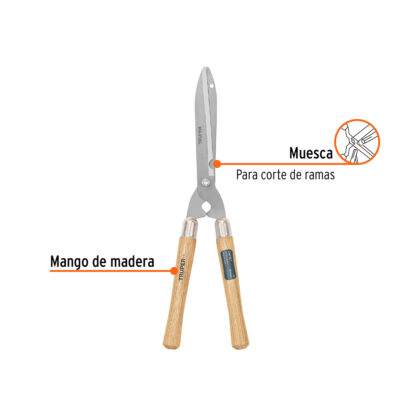 Tijera para poda 55 cm mangos de madera TRUPER - Imagen 2