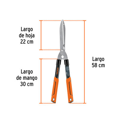 Tijera para poda 58 cm mangos tubulares TRUPER - Imagen 3