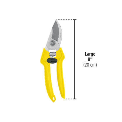 Tijera para poda 8" cuchilla de paso de acero inoxidable PRETUL - Imagen 2