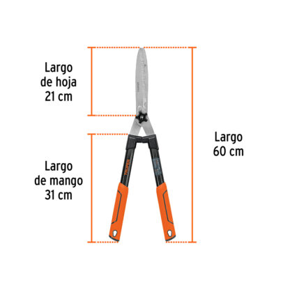 Tijera poda tipo americano 60 cm filo dentado TRUPER - Imagen 3