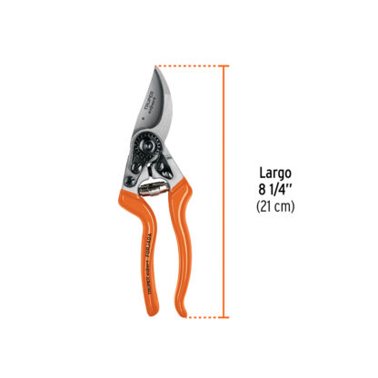 Tijera profesional para poda 8" de aluminio forjado para zurdo TRUPER - Imagen 3