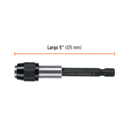 Adaptador magnético 5" para puntas, cambio rápido TRUPER - Imagen 2