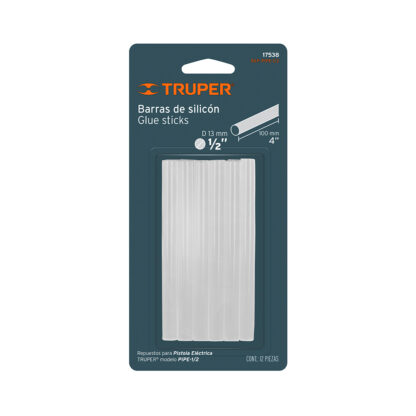 Blíster con 12 barras de silicona de 1/2" TRUPER - Imagen 2