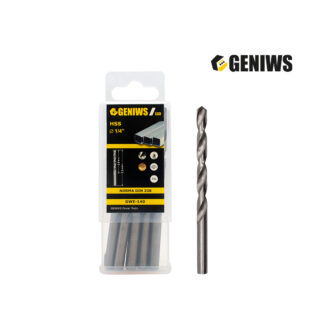 Broca para metal HSS ECO 1/4" Caja x 10 unds GENIWS