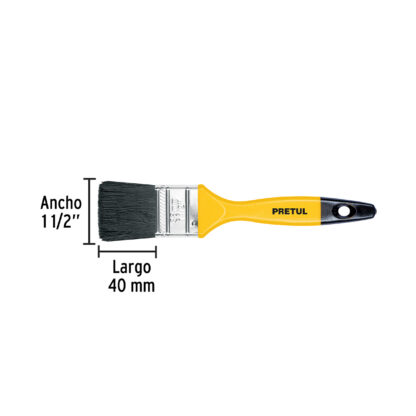 Brocha de 1 1/2" con mango de plástico PRETUL - Imagen 2