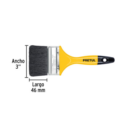Brocha de 3" con mango de plástico PRETUL - Imagen 2