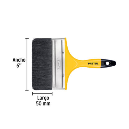 Brocha de 6" con mango de plástico PRETUL - Imagen 2