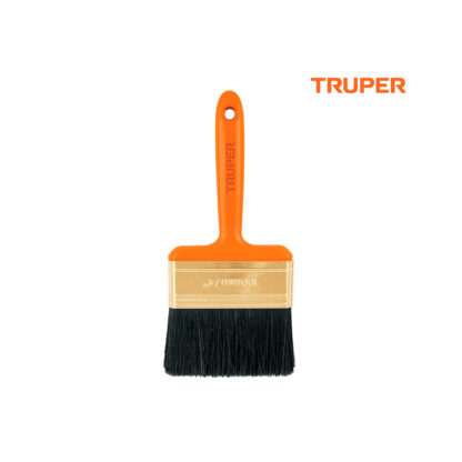Brocha profesional de 4" con mango de plástico TRUPER