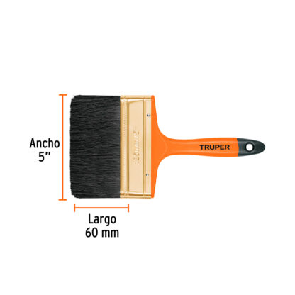 Brocha profesional de 5" con mango de plástico TRUPER - Imagen 2