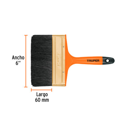 Brocha profesional de 6" con mango de plástico TRUPER - Imagen 2