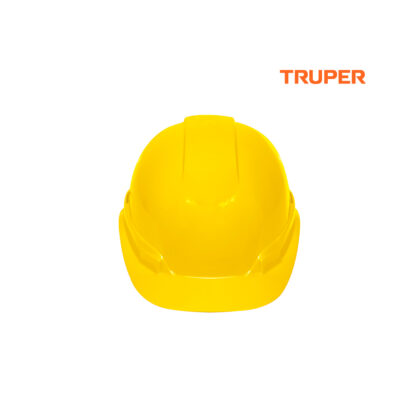 Casco de seguridad ajuste de ratchet amarillo TRUPER