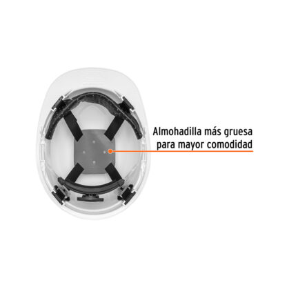 Casco de seguridad ajuste de ratchet blanco TRUPER - Imagen 2