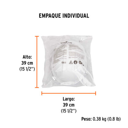 Casco de seguridad ajuste de ratchet blanco TRUPER - Imagen 3
