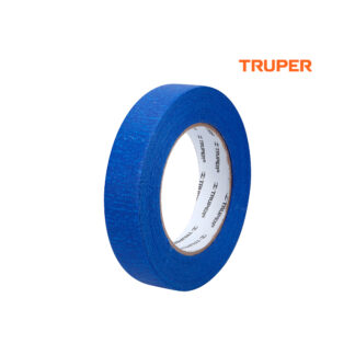 Cinta masking tape azul de 24 mm x 50 m para pintor TRUPER