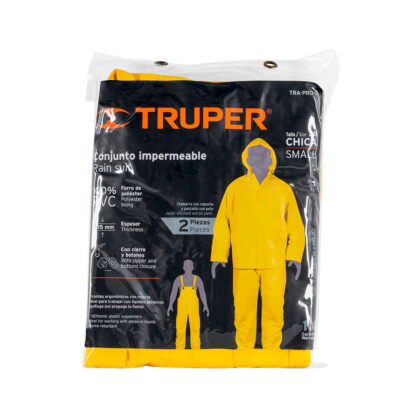 Conjunto impermeable doble capa talla chica TRUPER - Imagen 3