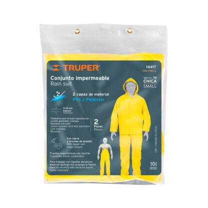 Conjunto impermeable doble capa talla G TRUPER - Imagen 3