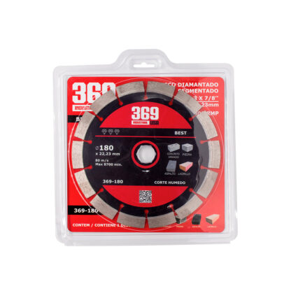 Disco diamantado de corte para concreto 7" 369 INDUSTRIAL - Imagen 2