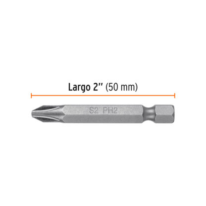Estuche con 15 puntas de cruz PH2 largo 2" TRUPER - Imagen 2