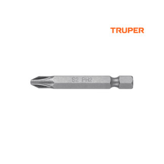 Estuche con 15 puntas de cruz PH2 largo 2" TRUPER