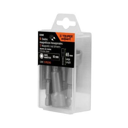 Estuche con 5 dados magnéticos de 10 mm TRUPER - Imagen 4