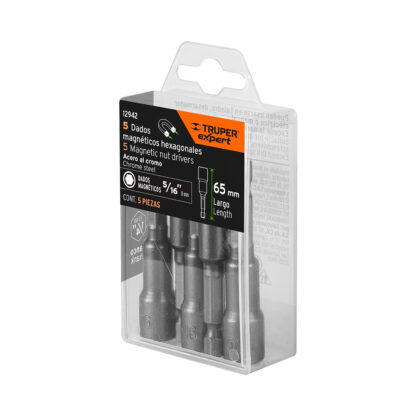 Estuche con 5 dados magnéticos de 5/16" TRUPER - Imagen 4