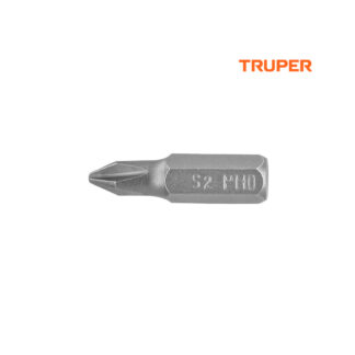 Estuche con 5 puntas de cruz PH0 largo 1" TRUPER